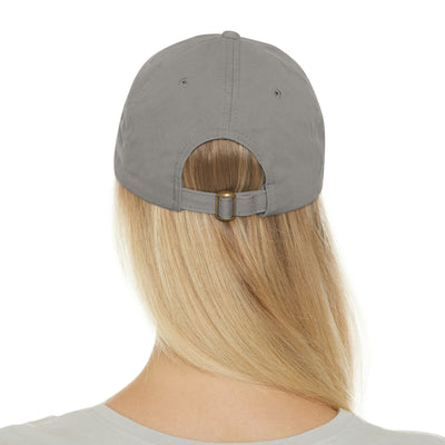 Mia Brown Dad Hat with Leather Patch